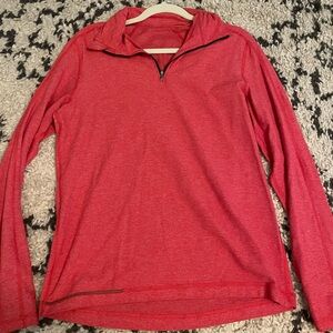 Red lululemon quarterzip